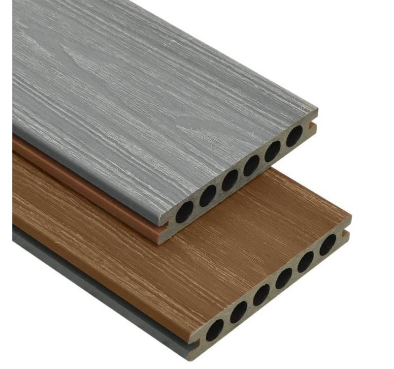 vidaXL Teppichboden WPC Terrassendielen mit Zubehör Braun und Grau 36 m² 2,2 m von vidaXL