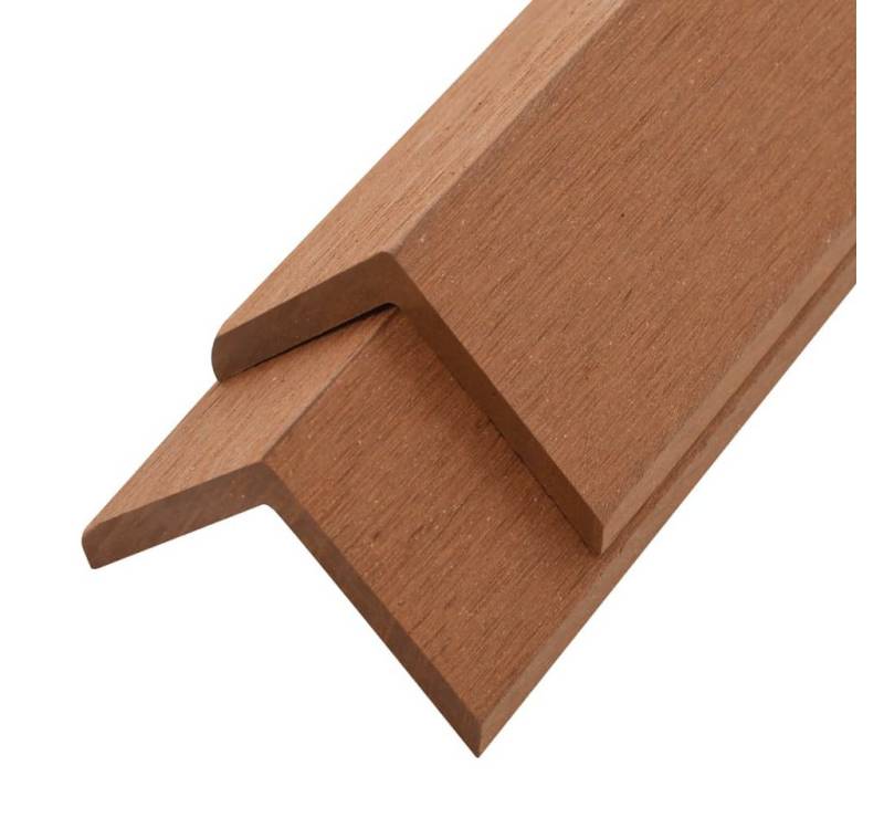 vidaXL Teppichboden Winkelleisten 5 Stk. WPC 170 cm Hellbraun, Höhe: 4.5 mm von vidaXL