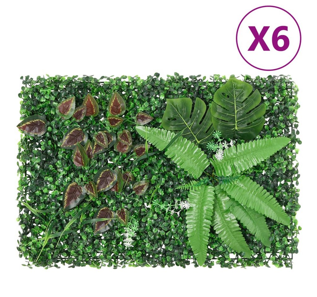 vidaXL Thermokomposter Sichtschutz aus Kunstpflanzen 6 Stk. Grün 40x60 cm, (6 St) von vidaXL