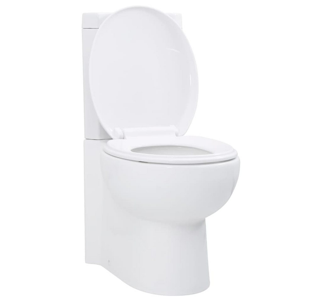vidaXL Tiefspül-WC, Toilette für Ecke Keramik Weiß vidaXL Tiefspül-WC, Toilette für Ecke Keramik Weiß von vidaXL