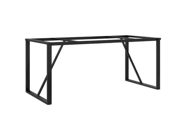 vidaXL Tischbein Esstisch-Gestell in O-Form 160x80x73 cm Stahl, schwarz von vidaXL