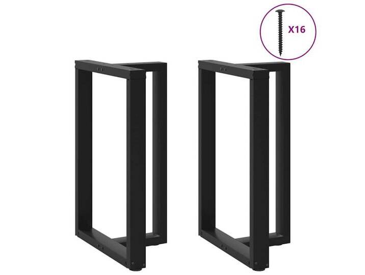 vidaXL Tischgestell Bartischbeine T-Form 2 Stk Schwarz 60x35x91-92 cm Stahl, schwarz vidaXL Tischgestell Bartischbeine T-Form 2 Stk Schwarz 60x35x91-92 cm Stahl, schwarz von vidaXL