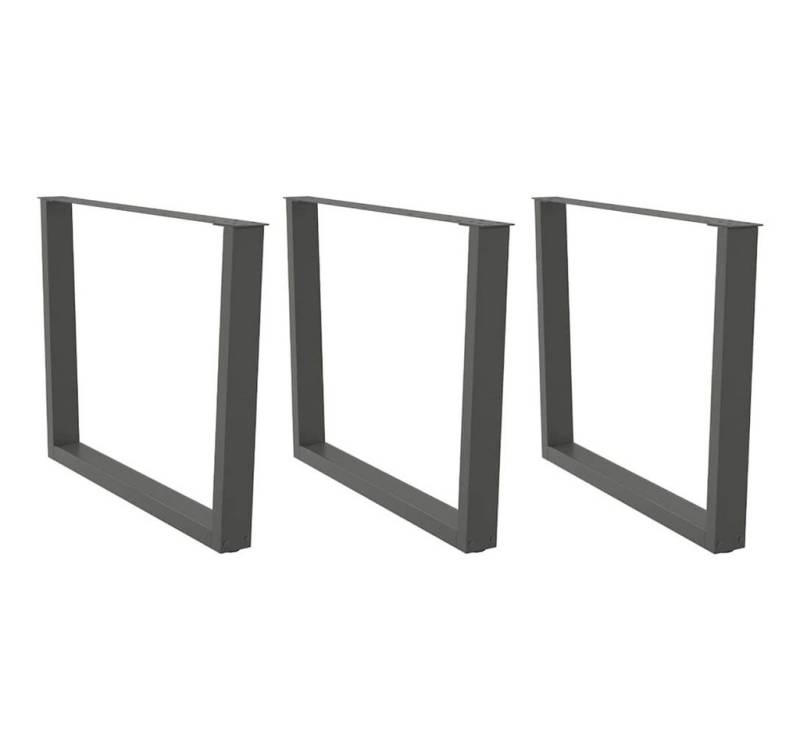 vidaXL Tischgestell Esstisch Beine V-Form 3 Stück Anthrazit 100x72-73,3 cm Stahl von vidaXL