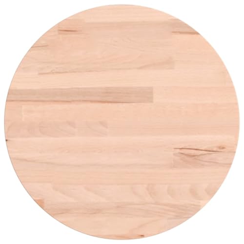 vidaXL Tischplatte, Holzplatte Holztischplatte Rund, Ersatzplatte Platte für Beistelltisch Bartisch, Massivholztischplatte Esstischplatte, Ø30x1,5 cm Massivholz Buche vidaXL Tischplatte, Holzplatte Holztischplatte Rund, Ersatzplatte Platte für Beistelltisch Bartisch, Massivholztischplatte Esstischplatte, Ø30x1,5 cm Massivholz Buche von vidaXL