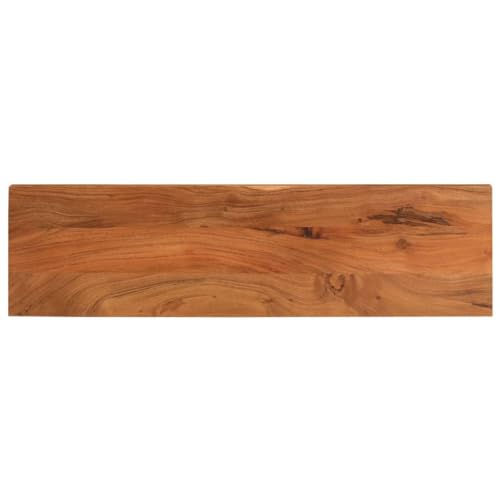 vidaXL Tischplatte, Holzplatte Rechteckig, Massivholzplatte für Bartisch Beistelltisch Esstisch, Ersatztischplatte, 100x20x2,5cm Akazienholz von vidaXL