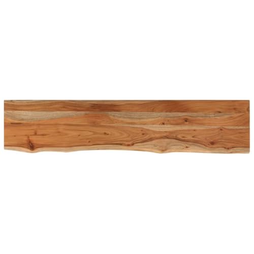 vidaXL Tischplatte, Rechteckig Holzplatte mit Baumkante, Holztischplatte Möbelplatte für Beistelltisch Bartisch, Platte Massivholzplatte Ersatzplatte, 160x30x2,5cm Massivholz Akazie von vidaXL