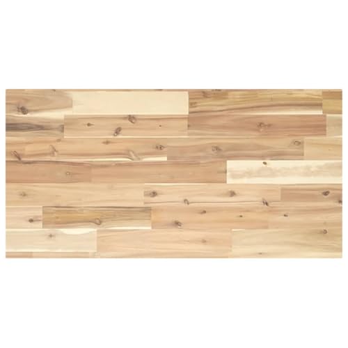 vidaXL Tischplatte, Regalbrett Rechteckig Massivholz, Regalboden Holzplatte für Wandregal Holzregal Schweberegal, Wandboard, 60x40x2cm Akazienholz von vidaXL