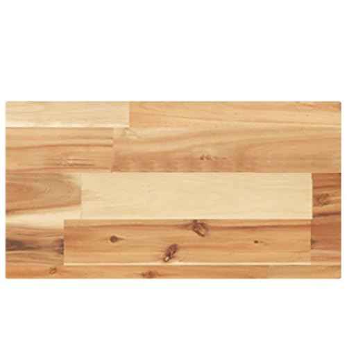 vidaXL Tischplatte, Regalbrett Rechteckig Massivholz, Wandboard Unbehandelte Oberfläche, Wandregal Holzregal Holzplatte, 60x20x4cm Akazienholz von vidaXL