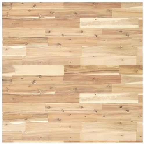 vidaXL Tischplatte, Holzplatte Quadratisch, Massivholzplatte für Esstisch Bartisch Beistelltisch, Ersatztischplatte, 80x80x2cm Massivholz Akazie von vidaXL