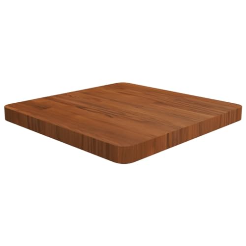 vidaXL Tischplatte Quadratisch Massivholzplatte Eichenplatte Holzplatte Platte Ersatztischplatte Dunkelbraun 50x50x4cm Behandelte Eiche von vidaXL