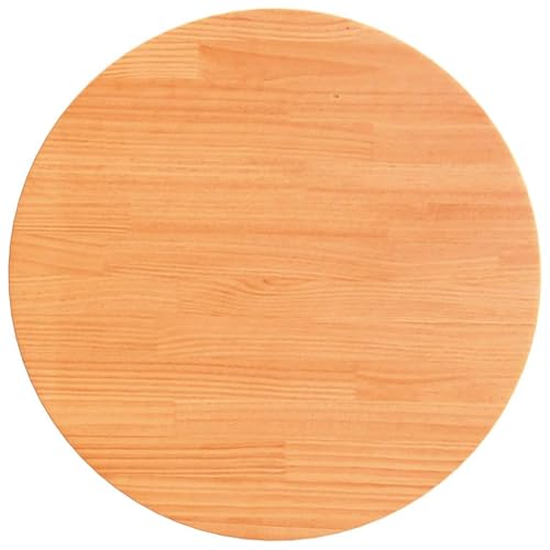 vidaXL Tischplatte, Holztischplatte Rund, Ersatztischplatte für Couchtisch Beistelltisch Bartisch, Holzplatte, Wachsbraun Massivholz Kiefer vidaXL Tischplatte, Holztischplatte Rund, Ersatztischplatte für Couchtisch Beistelltisch Bartisch, Holzplatte, Wachsbraun Massivholz Kiefer von vidaXL