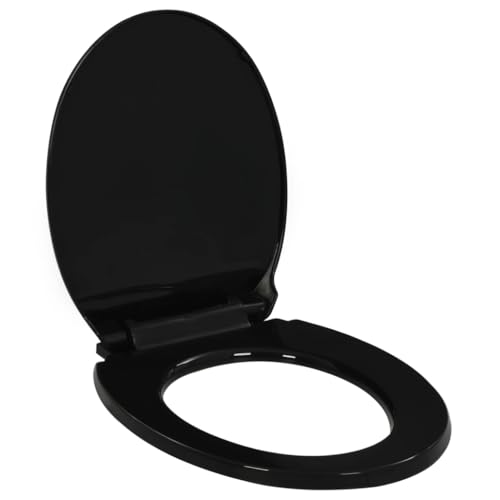 vidaXL Toilettensitz mit Absenkautomatik Quick-Release-Design Toilettendeckel WC Sitz Deckel Klodeckel Toilettenbrille Klobrille Schwarz 42,5x34cm vidaXL Toilettensitz mit Absenkautomatik Quick-Release-Design Toilettendeckel WC Sitz Deckel Klodeckel Toilettenbrille Klobrille Schwarz 42,5x34cm von vidaXL