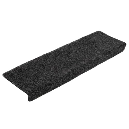 vidaXL Treppenmatten 5 STK., Stufenmatten für Treppenstufen, Treppenteppich mit Selbstklebepunkten, Treppenstufenmatte Treppenschutz, Schwarz 65x21x4cm Nadelvlies vidaXL Treppenmatten 5 STK., Stufenmatten für Treppenstufen, Treppenteppich mit Selbstklebepunkten, Treppenstufenmatte Treppenschutz, Schwarz 65x21x4cm Nadelvlies von vidaXL