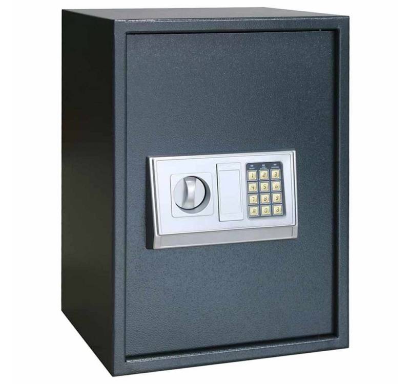 vidaXL Tresor Elektronischer Digitale Safe mit Regal Dunkelgrau 35x31x50 cm Stahl von vidaXL