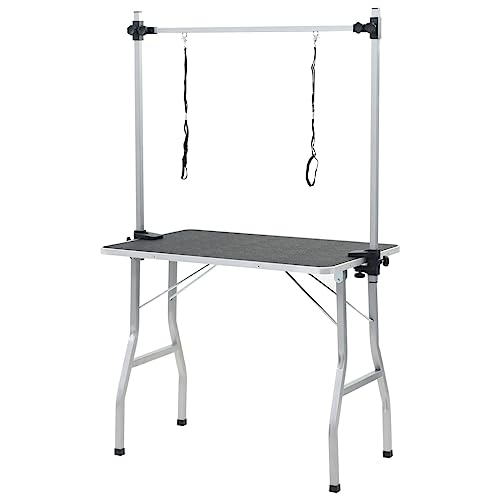 vidaXL Trimmtisch 2 Schlingen Hunde Katze Hundepflege Schertisch Pflegetisch von vidaXL