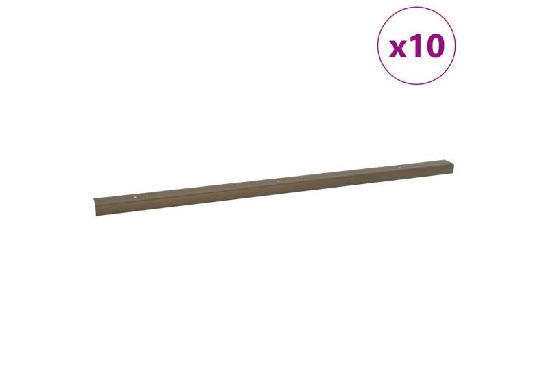vidaXL Übergangsprofil Treppe Nosing 10 pcs Braun 67 cm Aluminium (10-St) von vidaXL