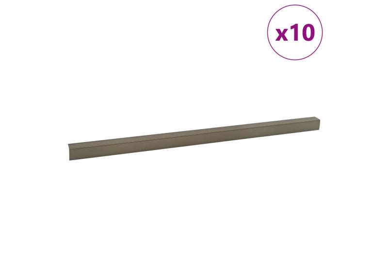 vidaXL Übergangsprofil Treppe Nosing 10 pcs Champagner 67 cm Aluminium (10-St) von vidaXL