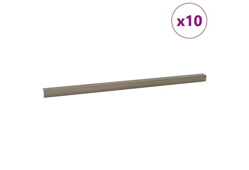 vidaXL Übergangsprofil Treppe Nosing 10 pcs Champagner 67 cm Aluminium (10-St) von vidaXL
