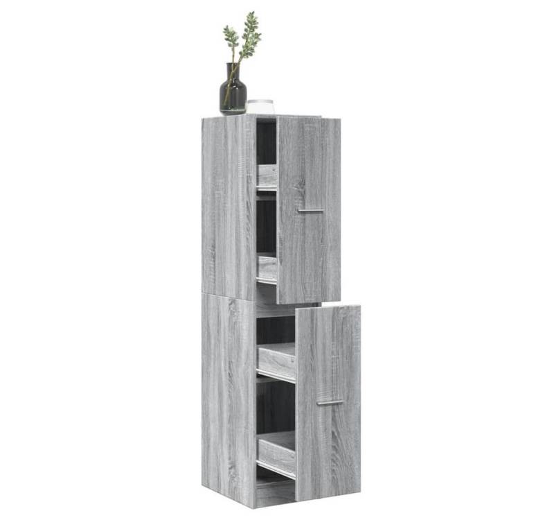 vidaXL Unterschrank Apothekerschrank Grau Sonoma 30x41x144,5 cm Spanplatte von vidaXL