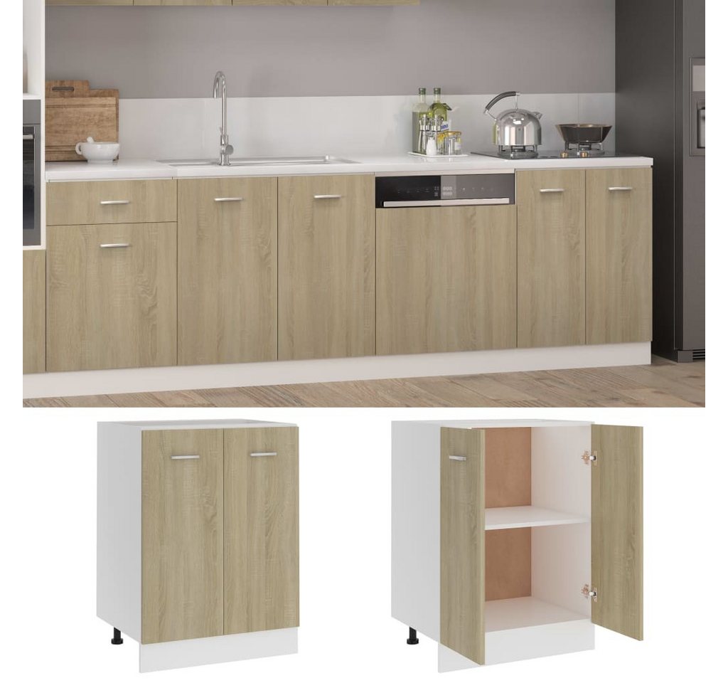 vidaXL Unterschrank Sonoma-Eiche 60x46x81,5 cm Holzwerkstoff vidaXL Unterschrank Sonoma-Eiche 60x46x81,5 cm Holzwerkstoff von vidaXL