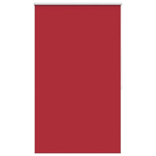 vidaXL Verdunkelungsrollo 120x175cm Rot Klemmrollo Klemmfix Verdunklungsrollo von vidaXL