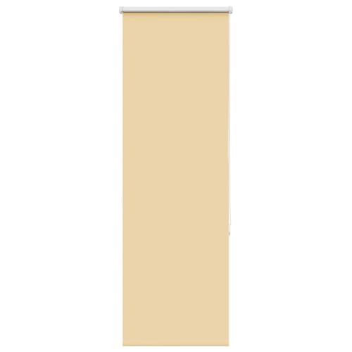 vidaXL Verdunkelungsrollo Beige 60x130cm Stoffbreite 55,7 cm Polyester, Rollo, Klemmfix, Thermorollo, Verdunklungsrollo, Klemmrollo, Fensterrollo von vidaXL