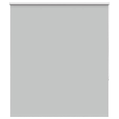 vidaXL Verdunkelungsrollo Hellgrau 130x130cm Stoffbreite 126,6cm, Rollo, Klemmfix, Thermorollo, Verdunklungsrollo, Klemmrollo, Fensterrollo von vidaXL