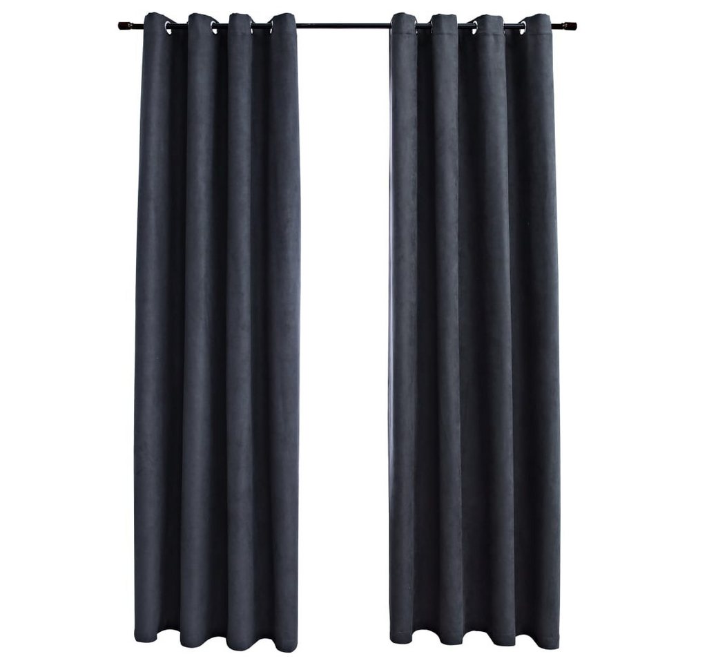 vidaXL Verdunkelungsvorhang, Verdunkelungsgardinen mit Metallösen 2 Stk. Anthrazit 140x225cm vidaXL Verdunkelungsvorhang, Verdunkelungsgardinen mit Metallösen 2 Stk. Anthrazit 140x225cm von vidaXL