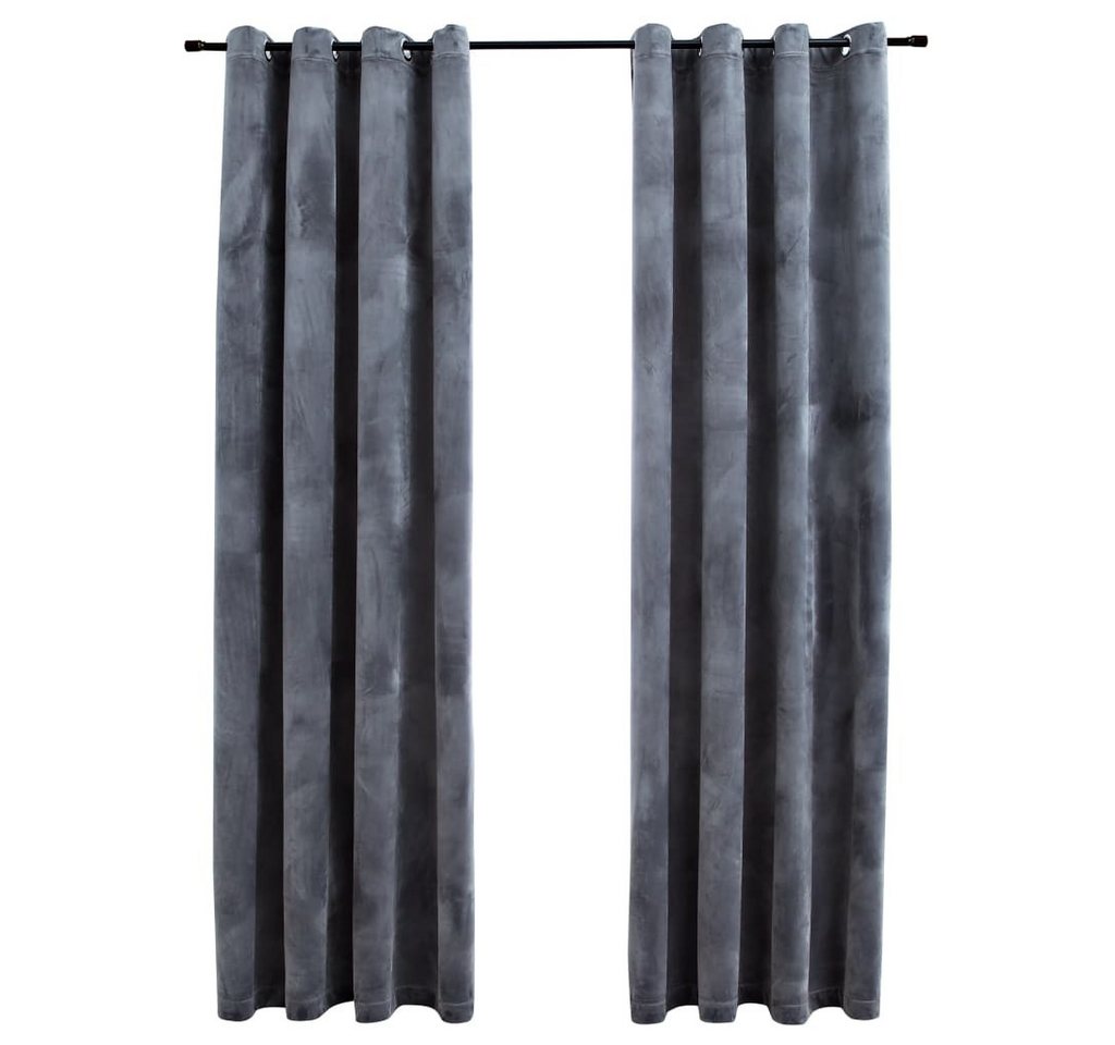 vidaXL Verdunkelungsvorhang, Verdunkelungsgardinen mit Ösen 2 Stk. Samt Anthrazit 140x175 cm vidaXL Verdunkelungsvorhang, Verdunkelungsgardinen mit Ösen 2 Stk. Samt Anthrazit 140x175 cm von vidaXL