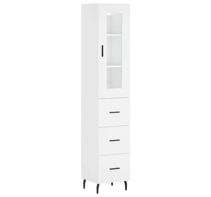 vidaXL Vitrine Highboard Weiß 34,5x34x180 cm Spanplatte Glas Vitrine vidaXL Vitrine Highboard Weiß 34,5x34x180 cm Spanplatte Glas Vitrine von vidaXL