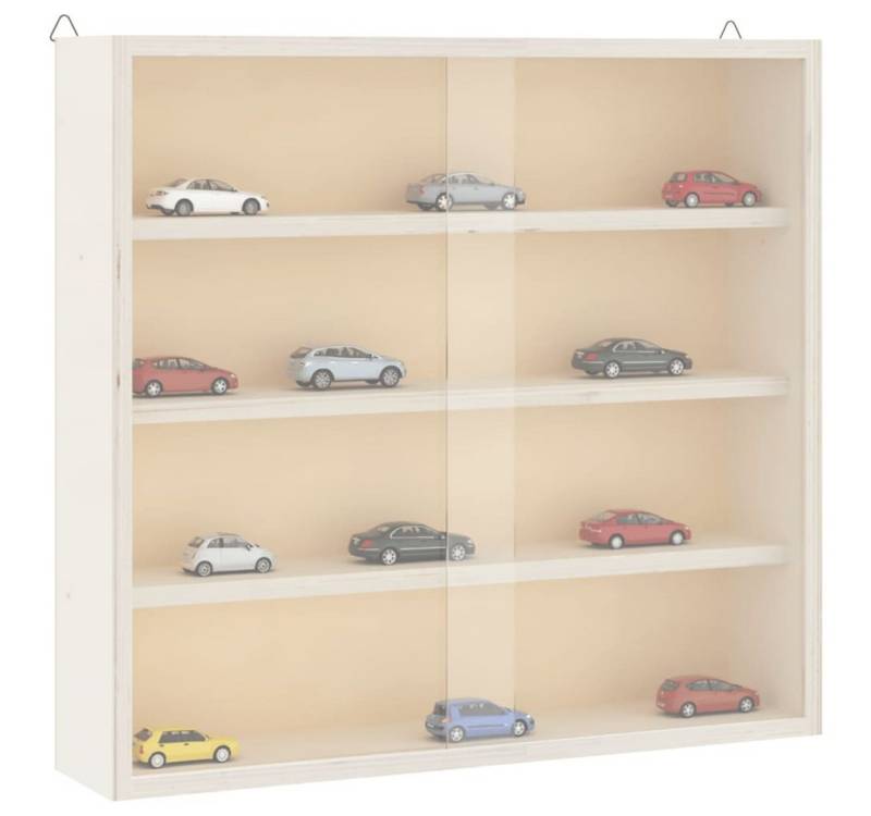 vidaXL Vitrine Sammlervitrine aus Holz mit Türen 40x8,5x37 cm von vidaXL