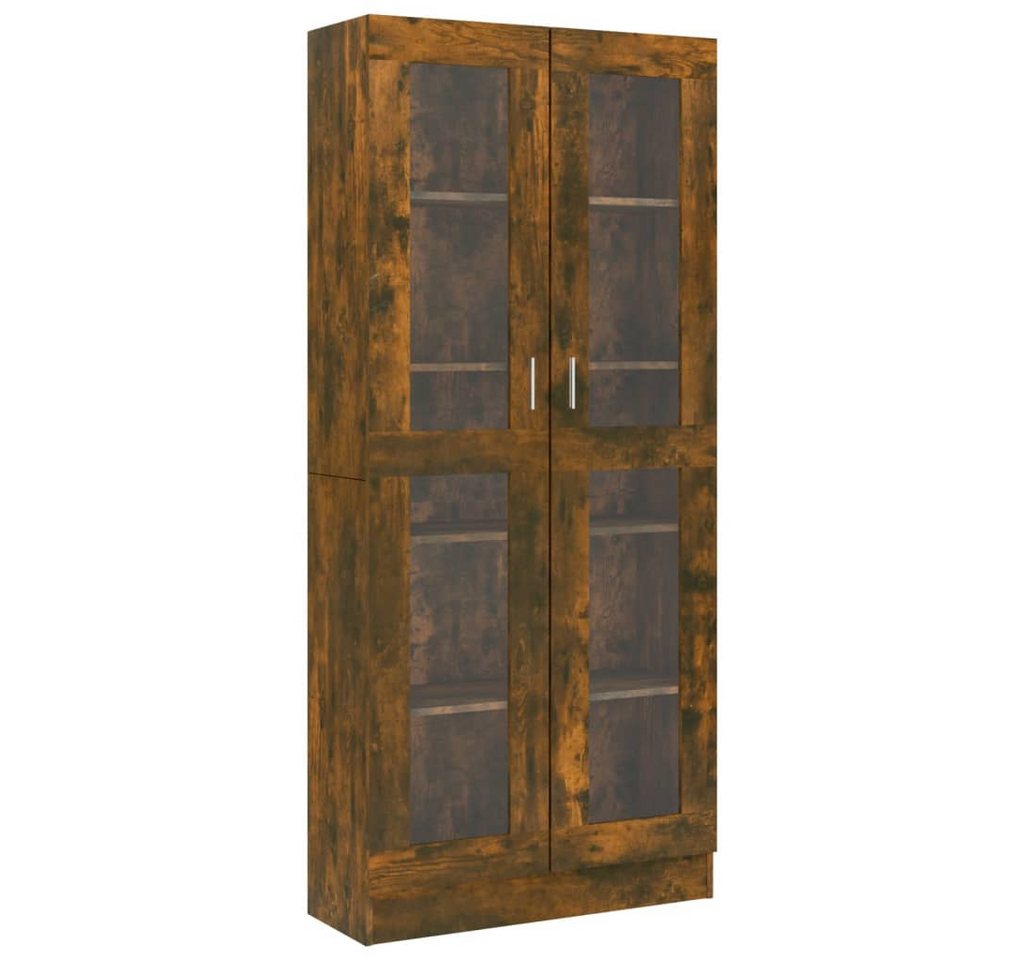 vidaXL Vitrine Vitrine Regal Vitrinenschrank Räuchereiche 82,5x30,5x185,5 cm Spanplat vidaXL Vitrine Vitrine Regal Vitrinenschrank Räuchereiche 82,5x30,5x185,5 cm Spanplat von vidaXL