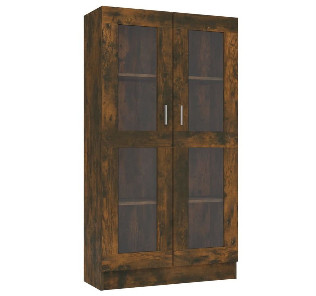 vidaXL Vitrine Vitrinenschrank Räuchereiche 82,5x30,5x150 cm Spanplatte Glas Vitrine vidaXL Vitrine Vitrinenschrank Räuchereiche 82,5x30,5x150 cm Spanplatte Glas Vitrine von vidaXL