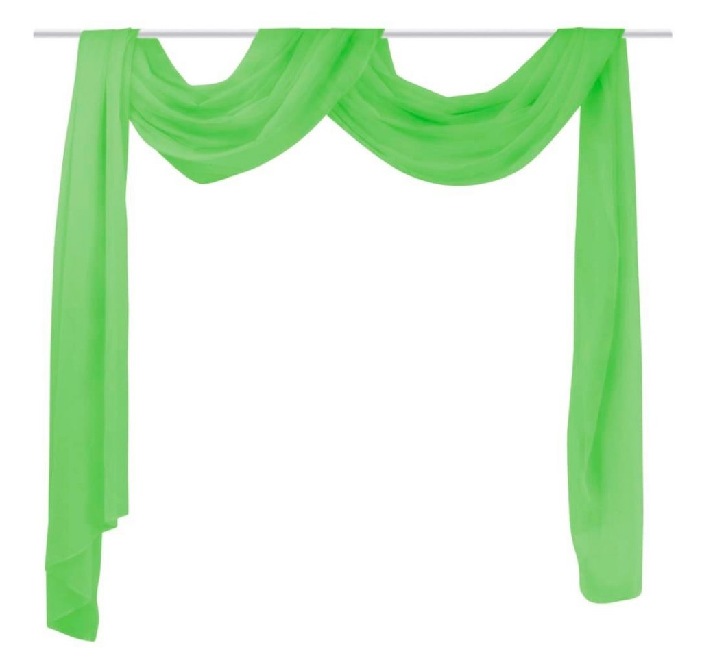 vidaXL Vorhang Dünner Voile Querbehang 140 x 600 cm Grün, (1 St) von vidaXL