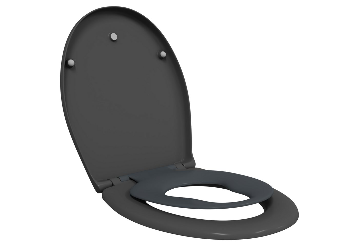 vidaXL WC-Sitz Familien-Toilettensitz mit Kindersitz Quick Release Duroplast (1-St) von vidaXL