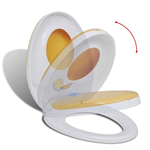 vidaXL WC Sitz Kinder Erwachsene Absenkautomatik Toilettendeckel Toilettensitz von vidaXL