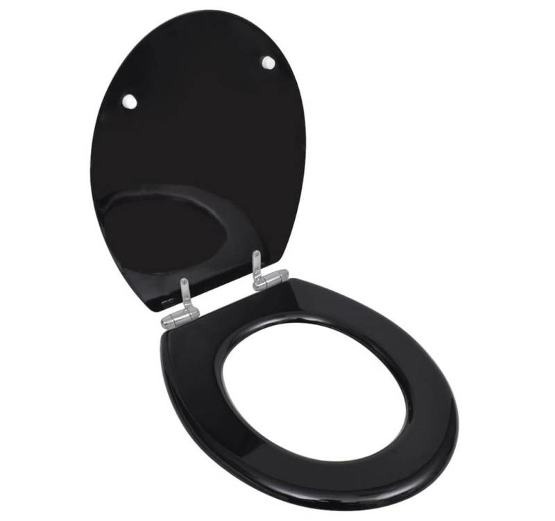 vidaXL WC-Sitz, Toilettensitze 2 Stk. mit Absenkautomatik MDF Schwarz vidaXL WC-Sitz, Toilettensitze 2 Stk. mit Absenkautomatik MDF Schwarz von vidaXL