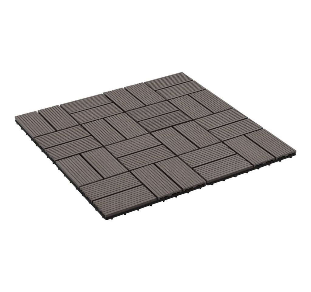 vidaXL WPC-Fliesen, 22 Stk. Terrassenfliesen 30 x 30 cm 2 qm WPC Dunkelbraun vidaXL WPC-Fliesen, 22 Stk. Terrassenfliesen 30 x 30 cm 2 qm WPC Dunkelbraun von vidaXL