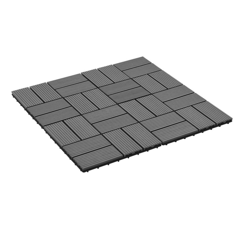 vidaXL WPC-Fliesen, 22 Stk. Terrassenfliesen 30 x 30 cm 2 qm WPC Grau von vidaXL