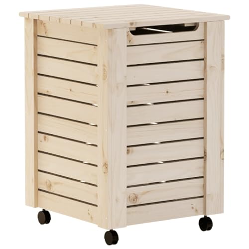 vidaXL Wäschekorb, Wäschebox mit Latten-Design, Wäschesammler mit Rollen Stauraum, Wäschebehälter Wäschetonne Wäschetruhe, Massivholz Kiefer vidaXL Wäschekorb, Wäschebox mit Latten-Design, Wäschesammler mit Rollen Stauraum, Wäschebehälter Wäschetonne Wäschetruhe, Massivholz Kiefer von vidaXL