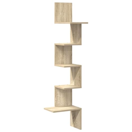 vidaXL Wand-Eckregal Sonoma-Eiche 32x32x127,5 cm Holzwerkstoff, Wandregal, Wandablage, Wandeckregal, Eckregal, Hängeregal, Schweberegal, Regal vidaXL Wand-Eckregal Sonoma-Eiche 32x32x127,5 cm Holzwerkstoff, Wandregal, Wandablage, Wandeckregal, Eckregal, Hängeregal, Schweberegal, Regal von vidaXL