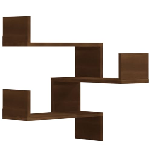 vidaXL Wand-Eckregale 2 STK. Braun Eiche 40x40x50 cm Holzwerkstoff vidaXL Wand-Eckregale 2 STK. Braun Eiche 40x40x50 cm Holzwerkstoff von vidaXL