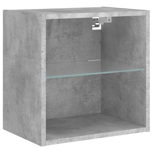 vidaXL Wand Nachttisch, Schwebend Nachtschrank mit LED-Leuchten, Wandmontage Nachtkommode Nachtkonsole, Wandschrank Schlafzimmer, Betongrau vidaXL Wand Nachttisch, Schwebend Nachtschrank mit LED-Leuchten, Wandmontage Nachtkommode Nachtkonsole, Wandschrank Schlafzimmer, Betongrau von vidaXL