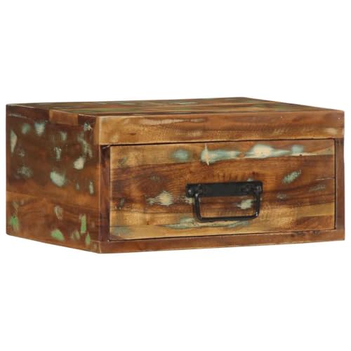 vidaXL Wand-Nachttisch Altholz Massiv, schwebender Nachttisch, Nachtschrank, Wand-Nachtschrank, Wandschrank, Schlafzimmermöbel vidaXL Wand-Nachttisch Altholz Massiv, schwebender Nachttisch, Nachtschrank, Wand-Nachtschrank, Wandschrank, Schlafzimmermöbel von vidaXL