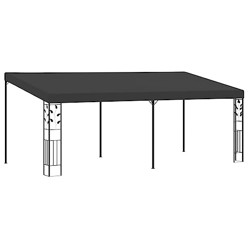 vidaXL Wand Pavillon Anbaupavillon Sonnenschutz Pergola Gartenpavillon Terrassendach Überdachung Gartenzelt Partyzelt 6x3x2,5m Anthrazit von vidaXL