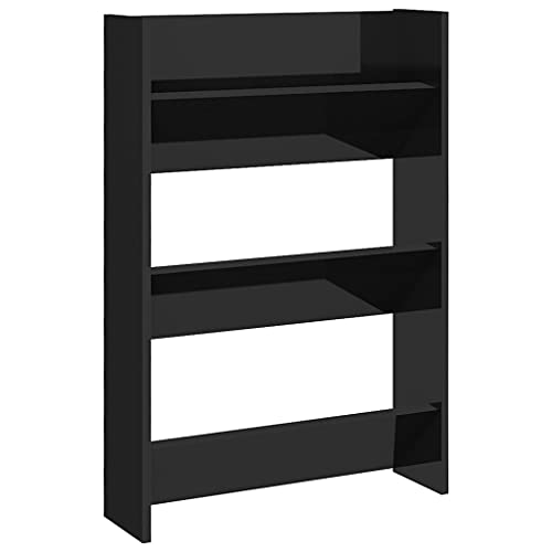 vidaXL Wand Schuhschrank Schuhregal Schuhablage Regal Schrank Schuhständer Wandregal Hängeschrank Schuhaufbewahrung Hochglanz-Schwarz 60x18x90cm Holzwerkstoff vidaXL Wand Schuhschrank Schuhregal Schuhablage Regal Schrank Schuhständer Wandregal Hängeschrank Schuhaufbewahrung Hochglanz-Schwarz 60x18x90cm Holzwerkstoff von vidaXL