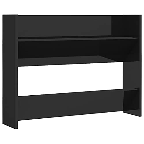 vidaXL Wand Schuhschrank Schuhregal Schuhablage Regal Schrank Schuhständer Wandregal Hängeschrank Schuhaufbewahrung Hochglanz-Schwarz 80x18x60cm Holzwerkstoff vidaXL Wand Schuhschrank Schuhregal Schuhablage Regal Schrank Schuhständer Wandregal Hängeschrank Schuhaufbewahrung Hochglanz-Schwarz 80x18x60cm Holzwerkstoff von vidaXL