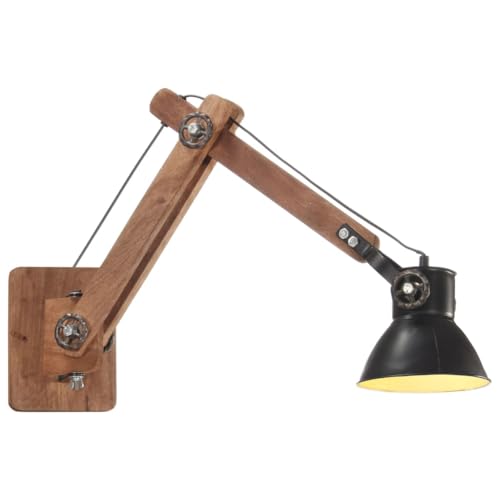 vidaXL Wandleuchte Industriestil Vintage Wandlampe Wohnzimmer Lampe Leuchte Strahler Wandspot Flurlampe Wandbeleuchtung Schwarz Rund E27 vidaXL Wandleuchte Industriestil Vintage Wandlampe Wohnzimmer Lampe Leuchte Strahler Wandspot Flurlampe Wandbeleuchtung Schwarz Rund E27 von vidaXL