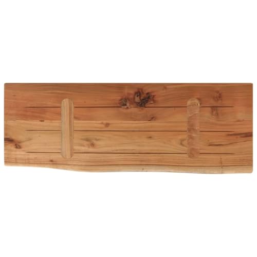 vidaXL Wandregal, Rechteckig Hängeregal mit Baumkante, Schweberegal Regal für Wohnzimmer Büro, Wandmontage Bücherregal Wandboard Holzregal, Massivholz Akazie vidaXL Wandregal, Rechteckig Hängeregal mit Baumkante, Schweberegal Regal für Wohnzimmer Büro, Wandmontage Bücherregal Wandboard Holzregal, Massivholz Akazie von vidaXL