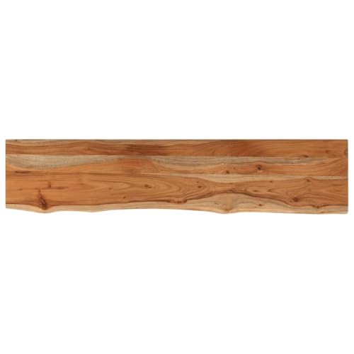 vidaXL Wandregal, Rechteckig Hängeregal mit Baumkante, Schweberegal Regal für Wohnzimmer Büro, Wandmontage Bücherregal Wandboard Holzregal, Massivholz Akazie vidaXL Wandregal, Rechteckig Hängeregal mit Baumkante, Schweberegal Regal für Wohnzimmer Büro, Wandmontage Bücherregal Wandboard Holzregal, Massivholz Akazie von vidaXL